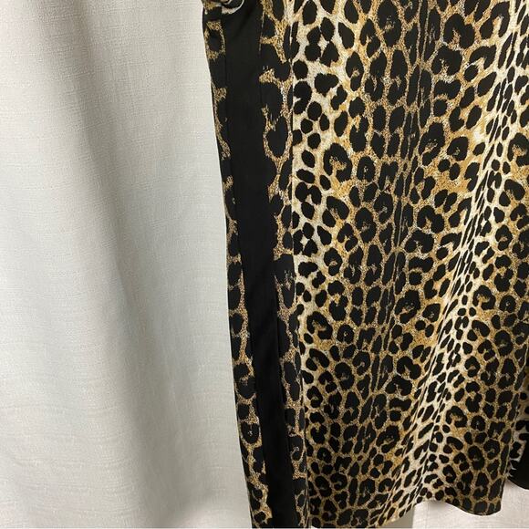 City Chic Animal Print Crepe Shift Mini Dress Sz.S(16) - Picture 7 of 12